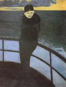 Leon Spilliaert The Crossing (mk19) oil on canvas